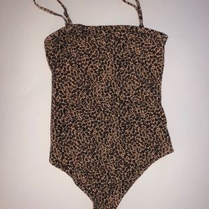 Leopard print bodysuit